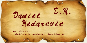 Daniel Medarević vizit kartica